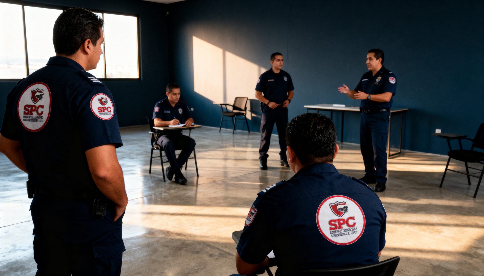 Guardias de SPC en una sesión de capacitación